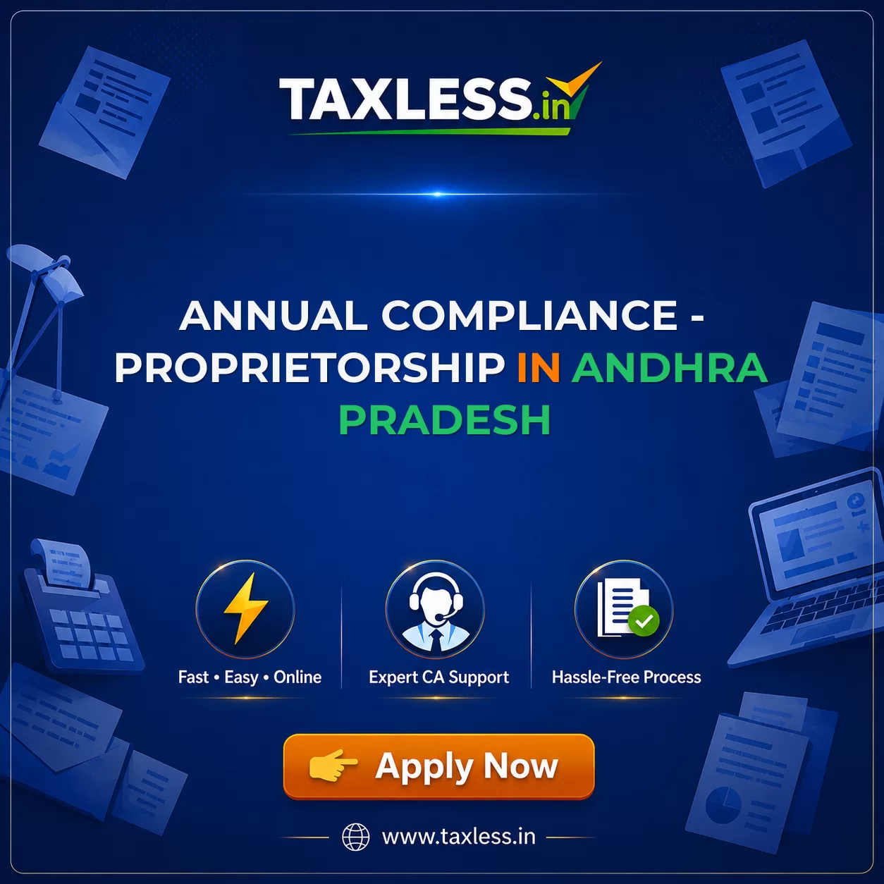 Annual Compliance - Proprietorship in Andhra Pradesh