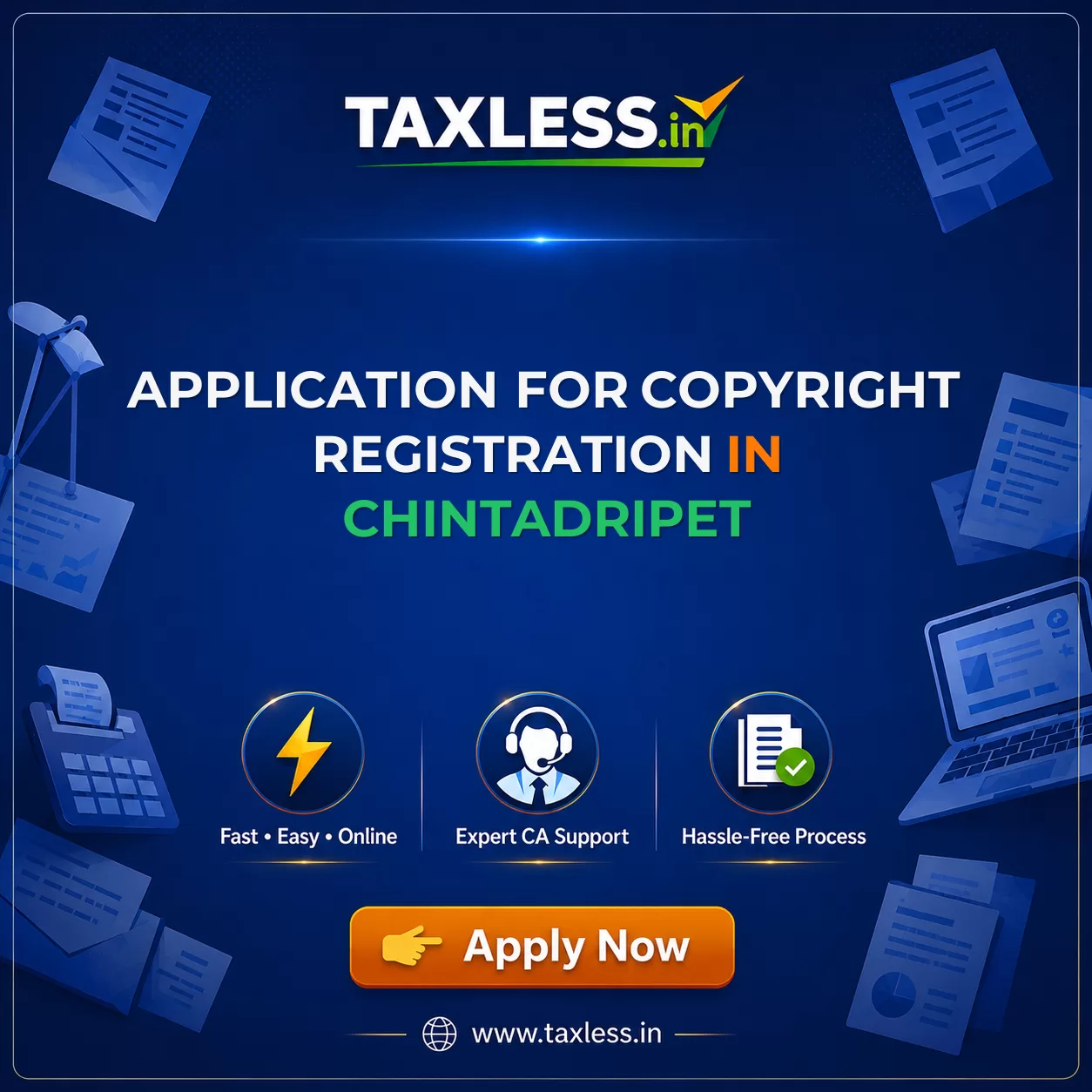 Application For Copyright Registration in Chintadripet