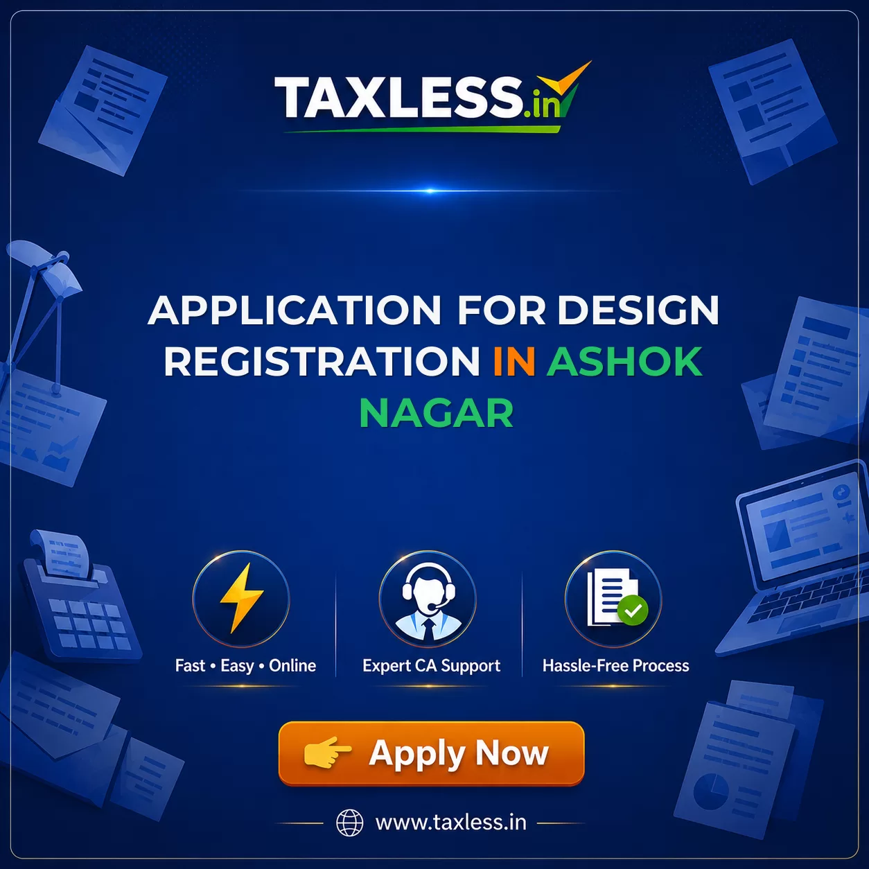Application For Design Registration in Ashok Nagar