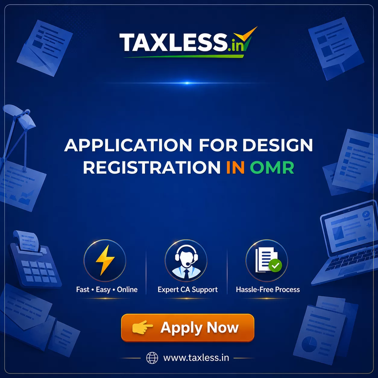 Application For Design Registration in Omr