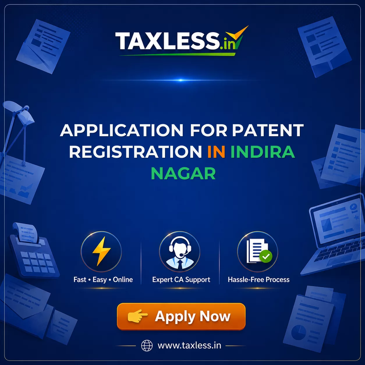 Application For Patent Registration in Indira Nagar