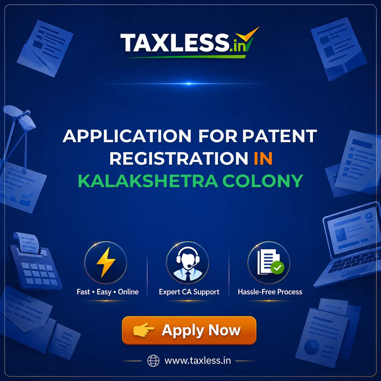Application For Patent Registration in Kalakshetra Colony