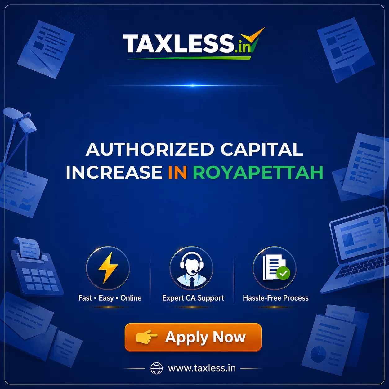 Authorized Capital Increase in Royapettah