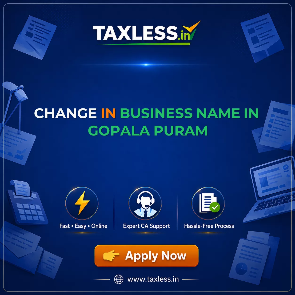 Change In Business Name in Gopala Puram