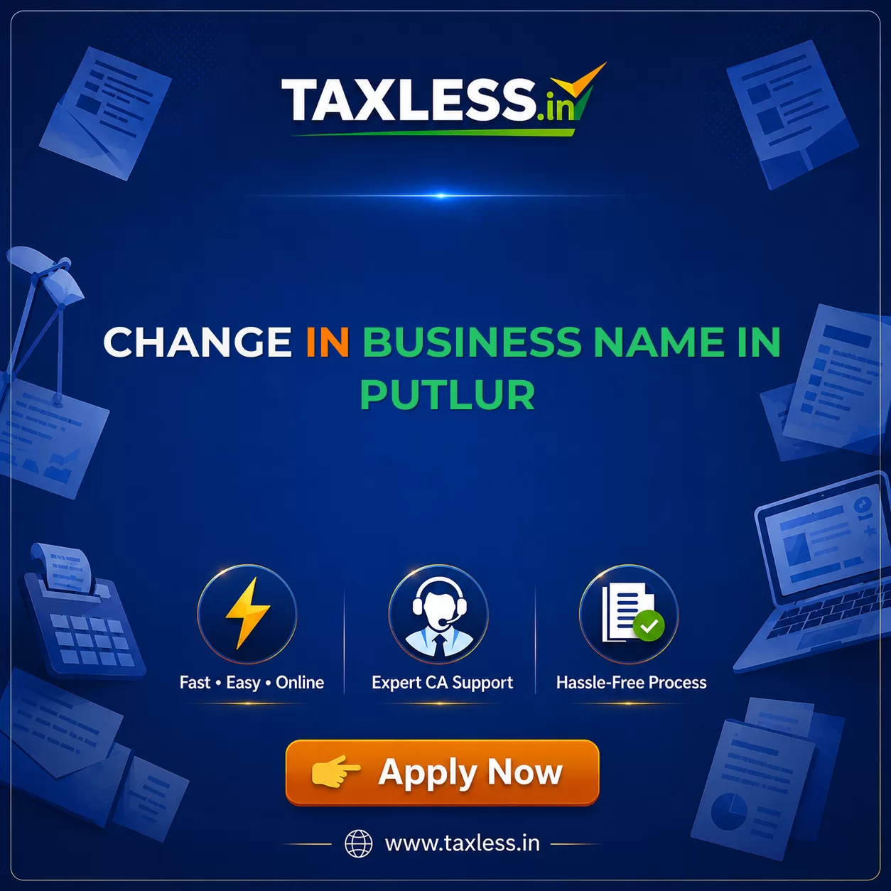 Change In Business Name in Putlur