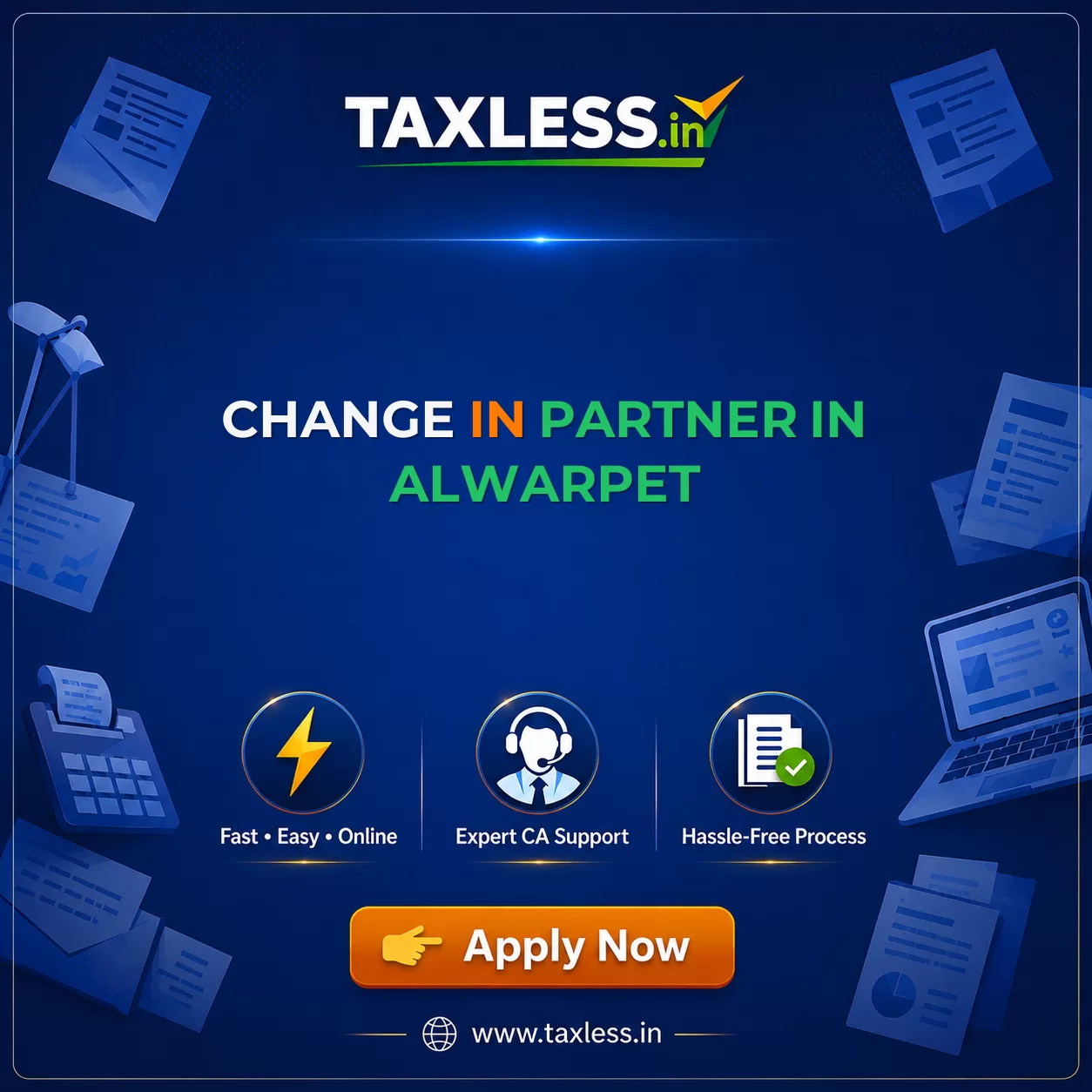 Change In Partner in Alwarpet