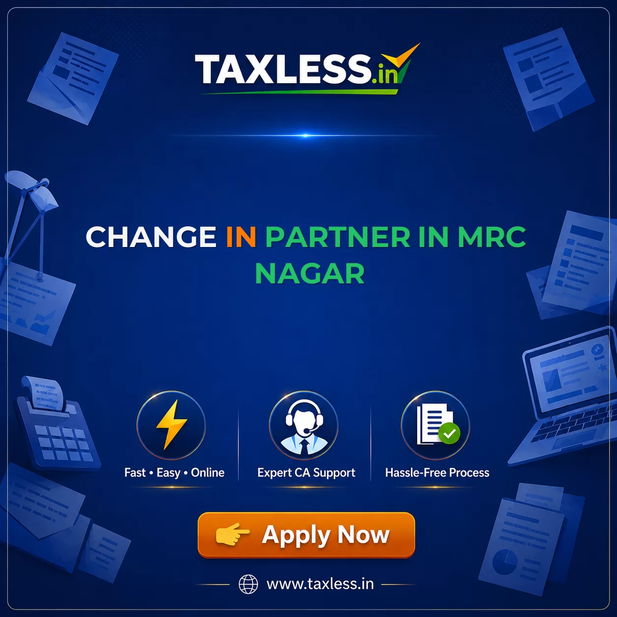 Change In Partner in Mrc Nagar