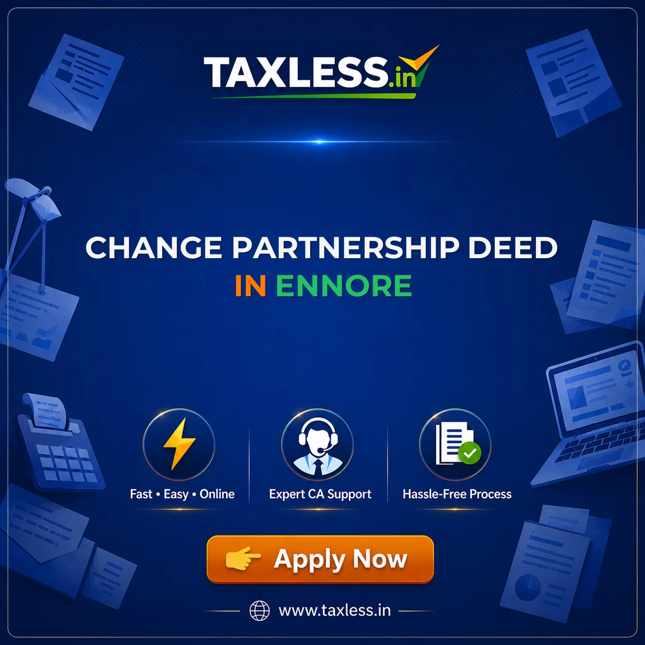 Change Partnership Deed in Ennore
