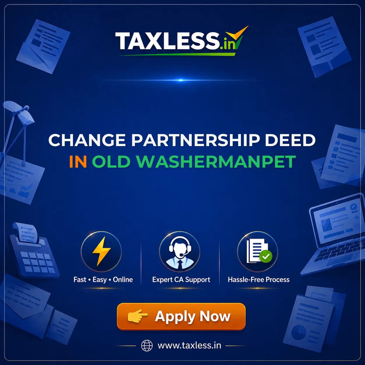 Change Partnership Deed in Old Washermanpet