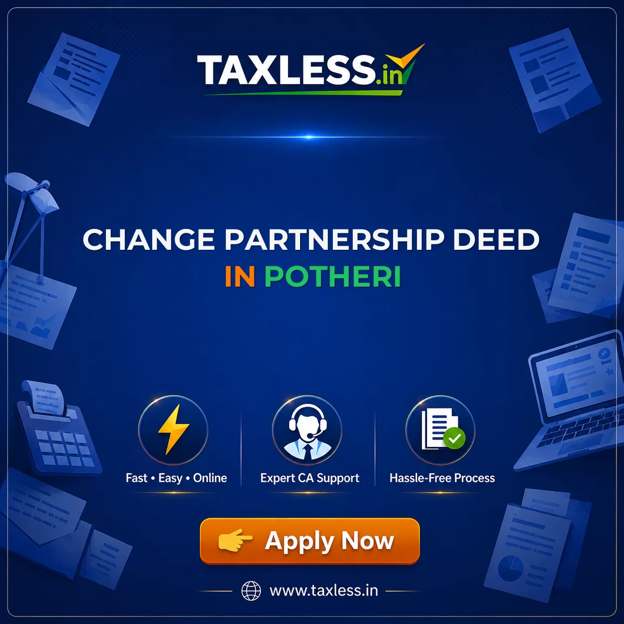 Change Partnership Deed in Potheri