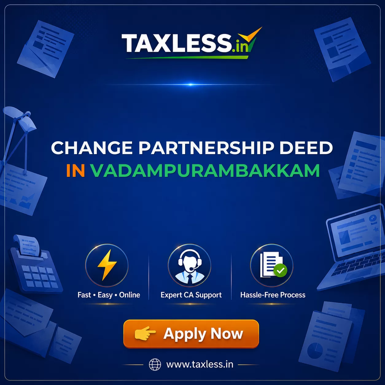 Change Partnership Deed in Vadampurambakkam
