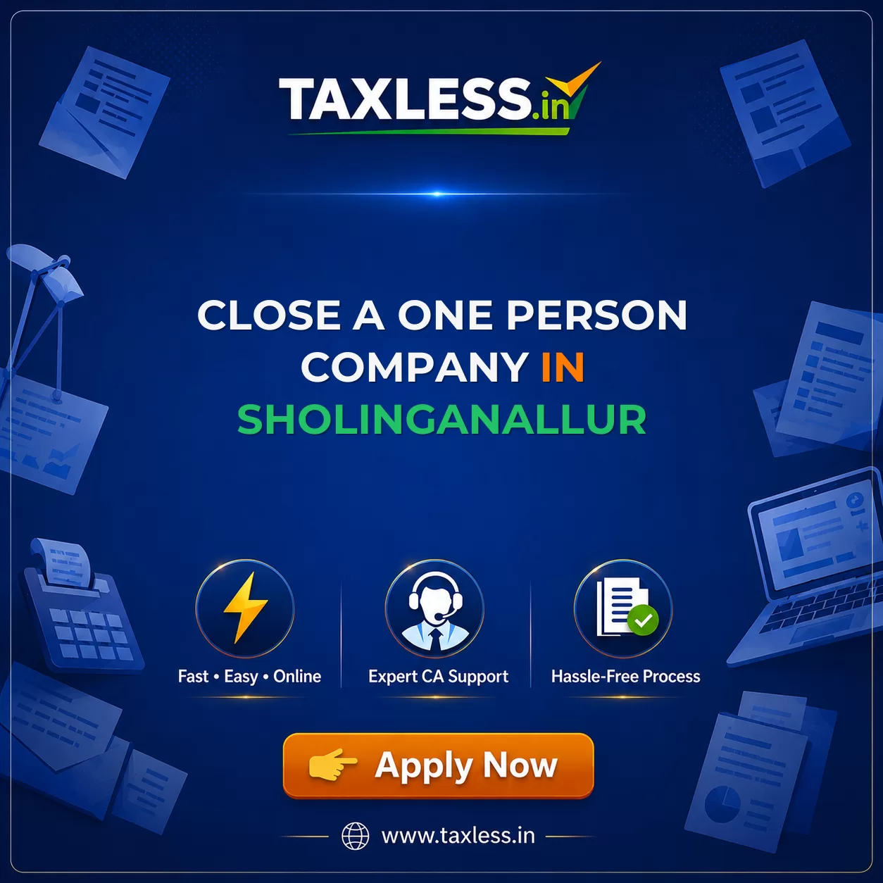 Close A One Person Company in Sholinganallur