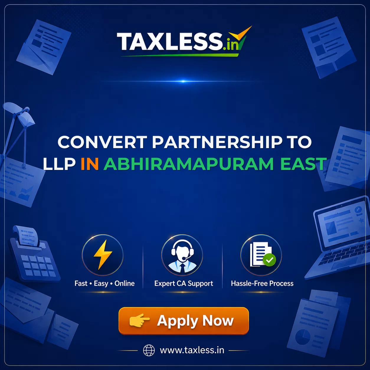 Convert Partnership To LLP in Abhiramapuram East
