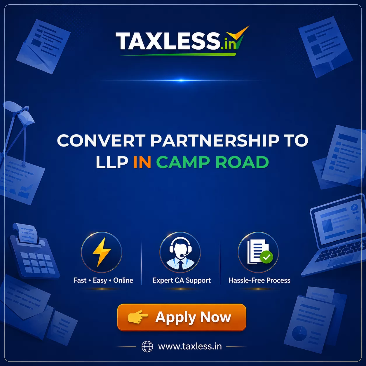 Convert Partnership To LLP in Camp Road