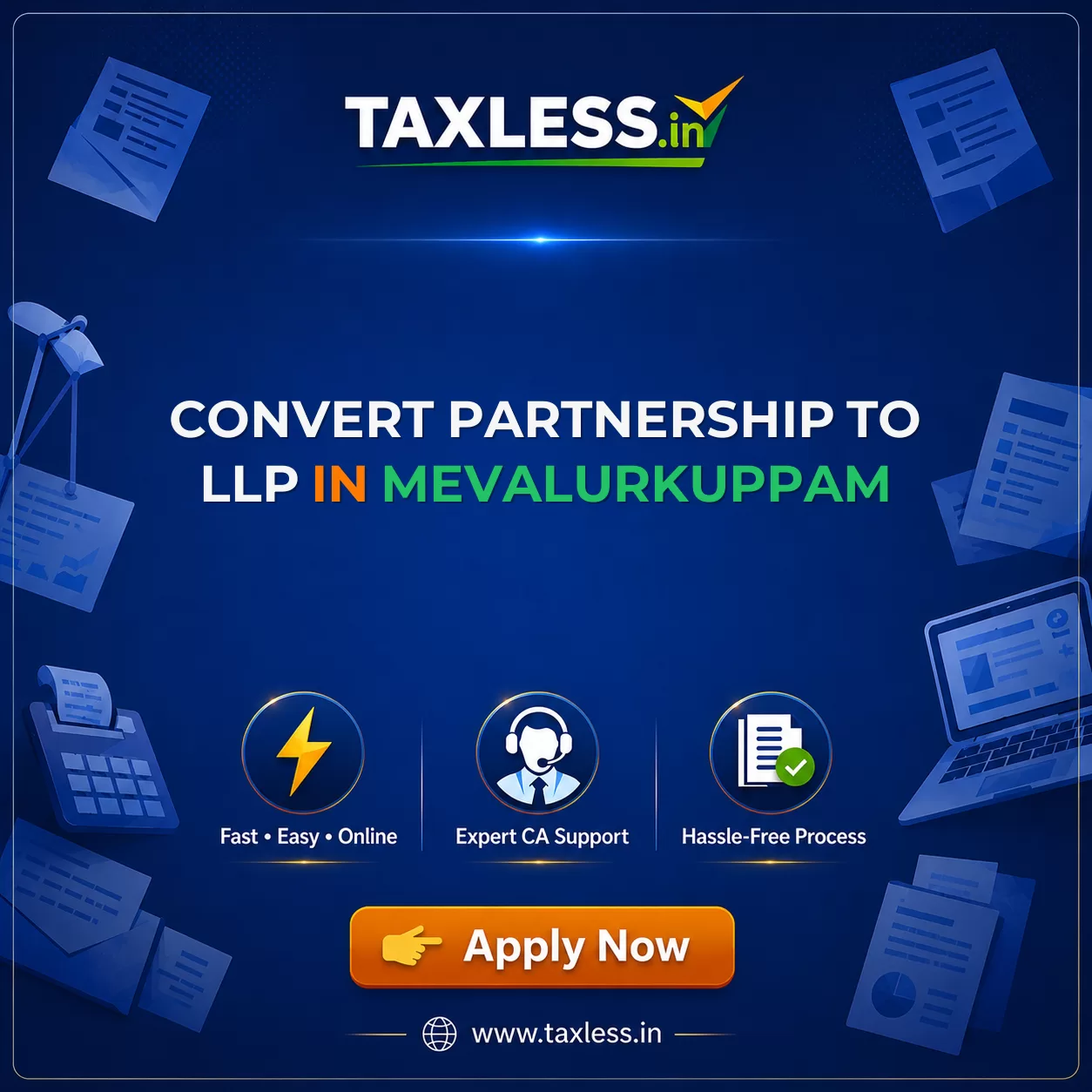 Convert Partnership To LLP in Mevalurkuppam