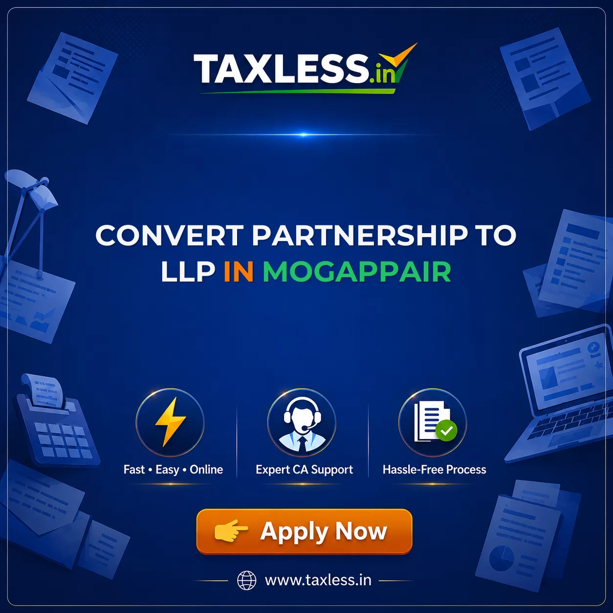 Convert Partnership To LLP in Mogappair