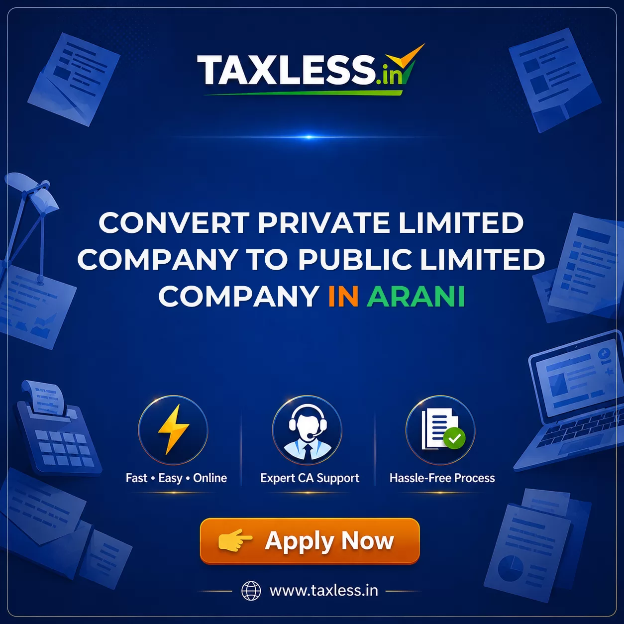 Convert Private Limited Company To Public Limited Company in Arani