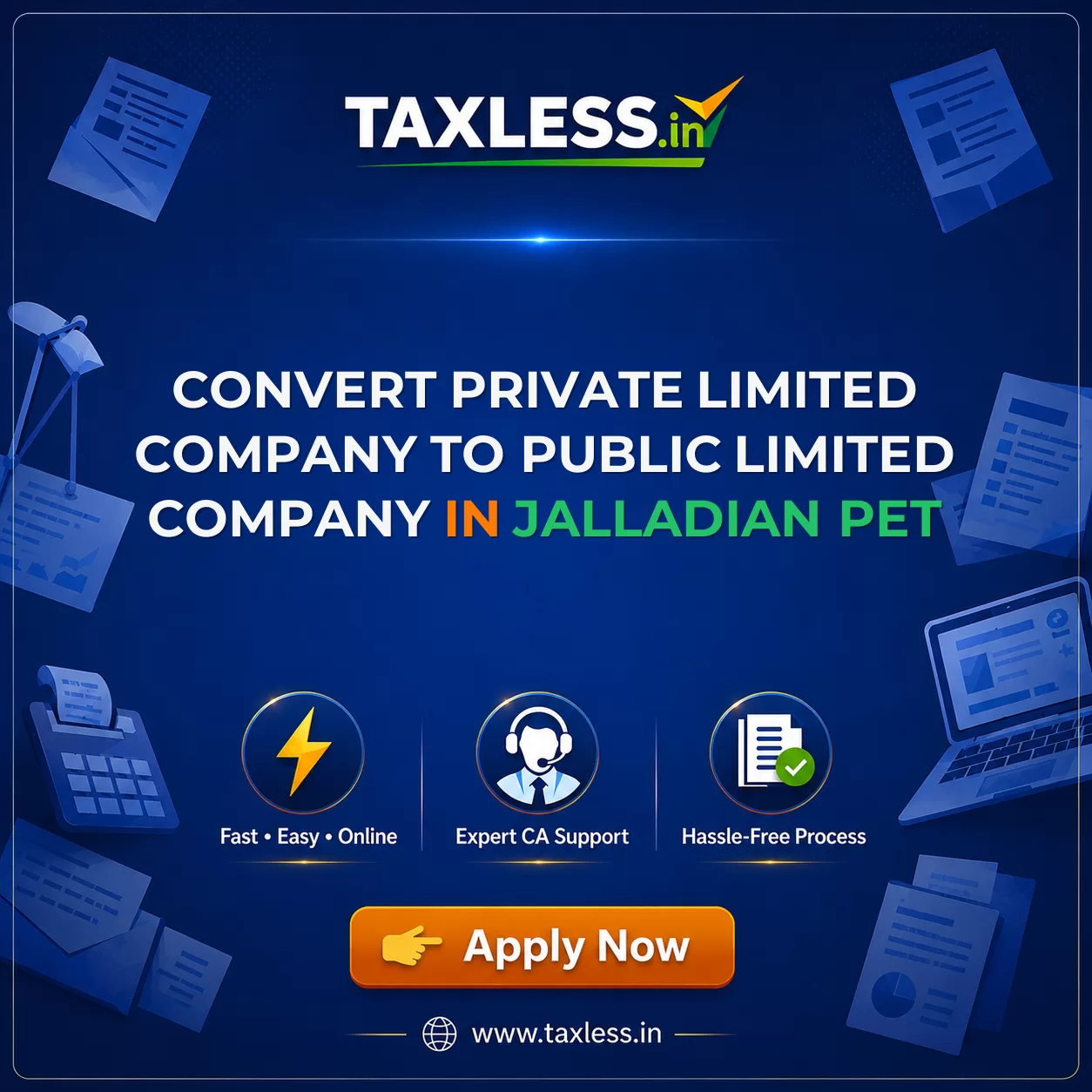 Convert Private Limited Company To Public Limited Company in Jalladian Pet