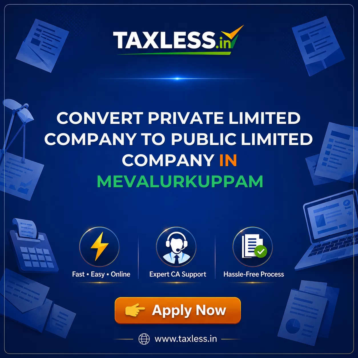 Convert Private Limited Company To Public Limited Company in Mevalurkuppam