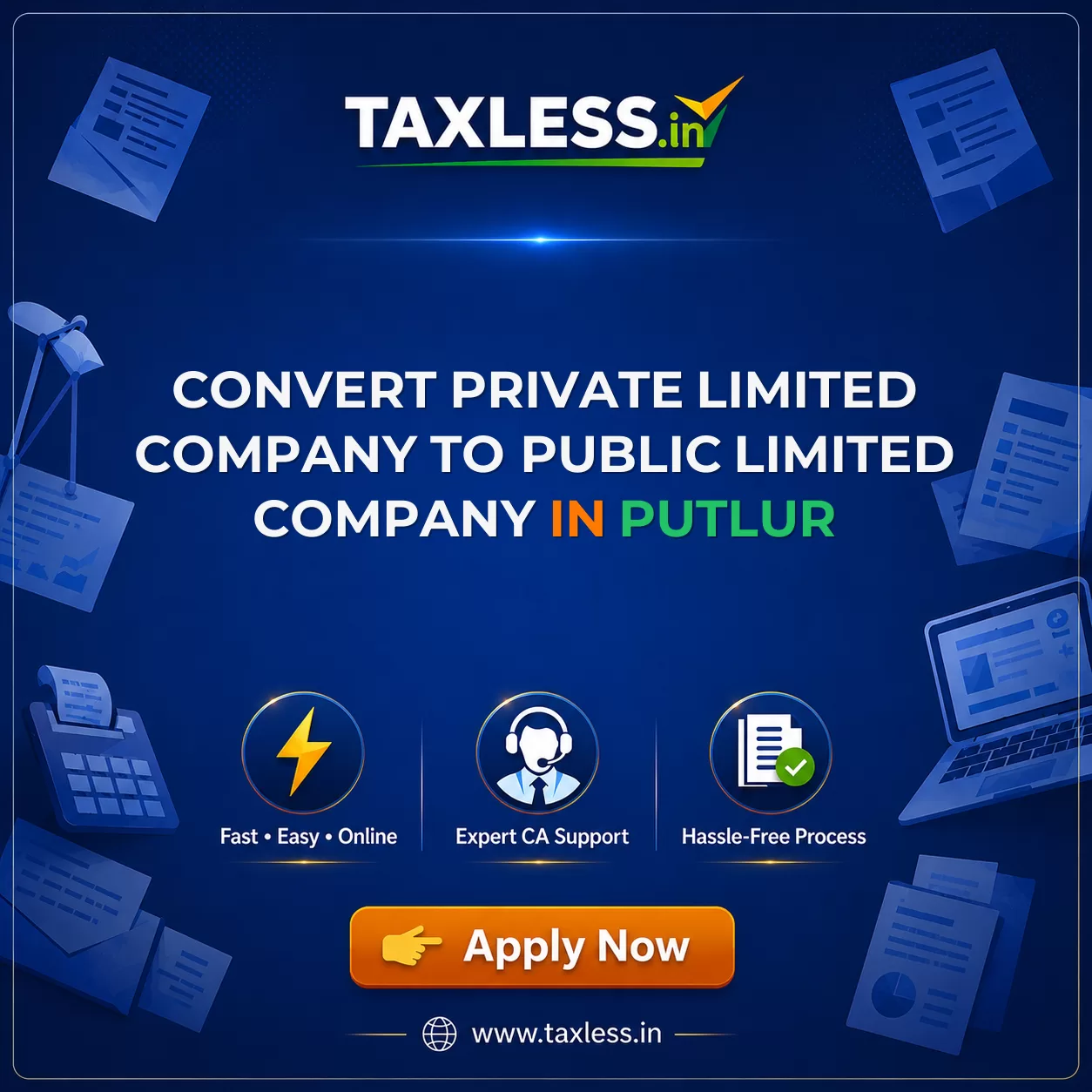 Convert Private Limited Company To Public Limited Company in Putlur