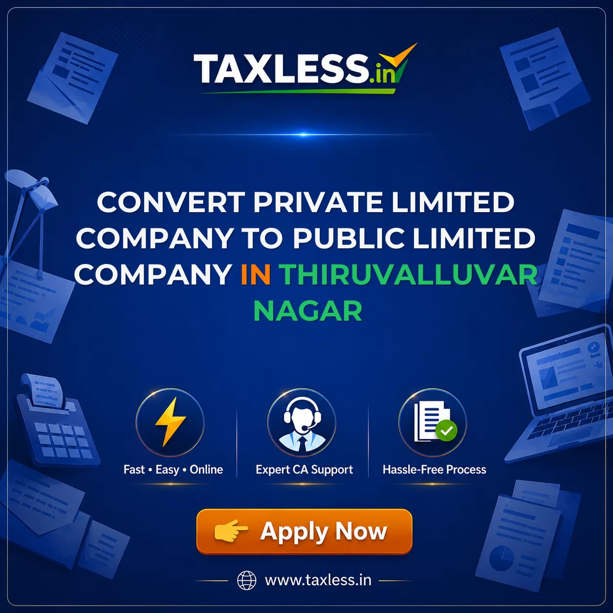Convert Private Limited Company To Public Limited Company in Thiruvalluvar Nagar