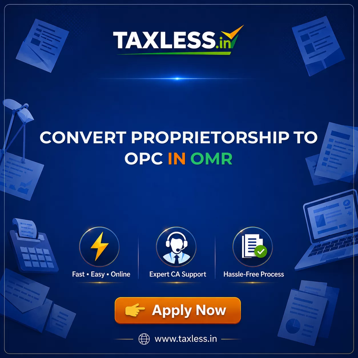 Convert Proprietorship To OPC in Omr