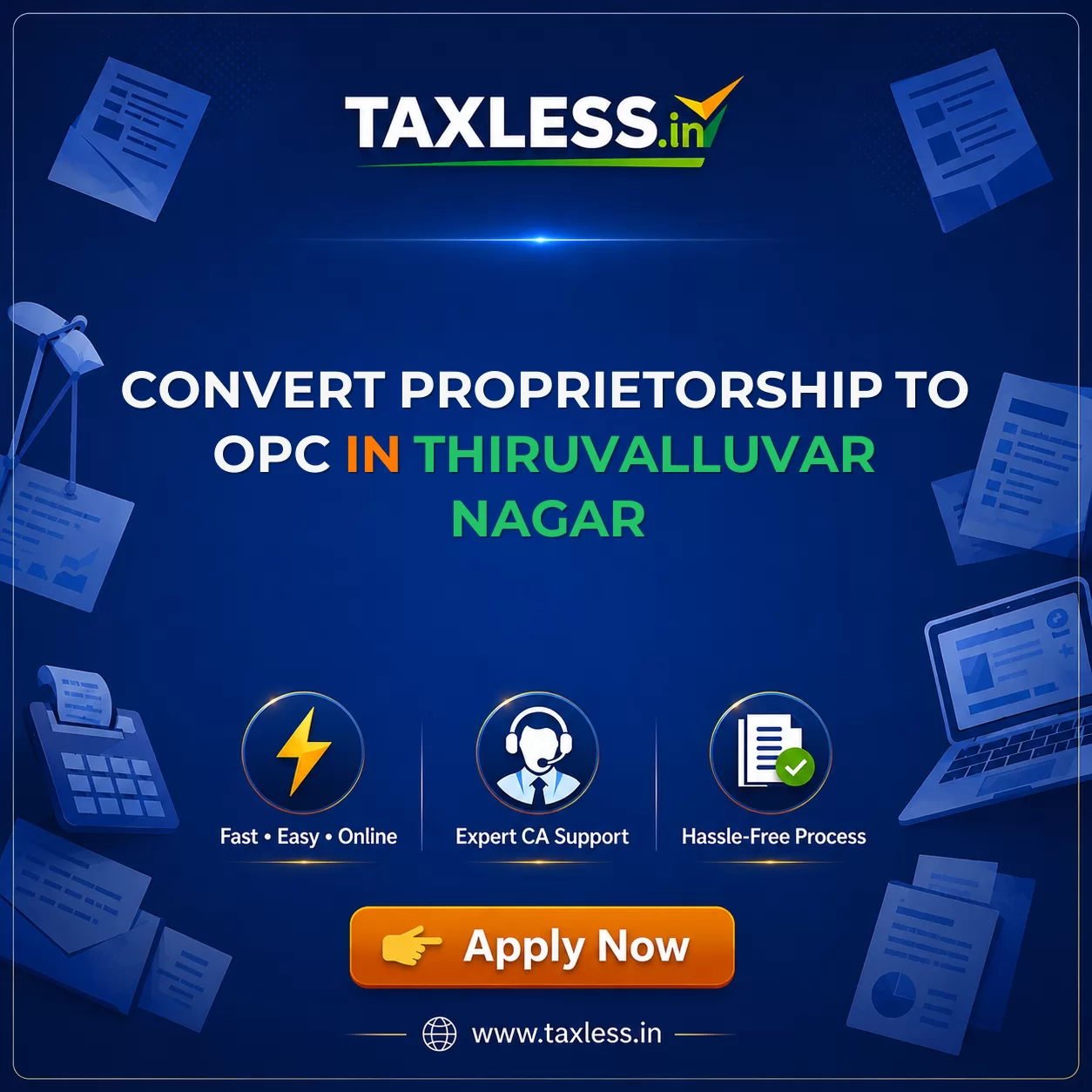 Convert Proprietorship To OPC in Thiruvalluvar Nagar