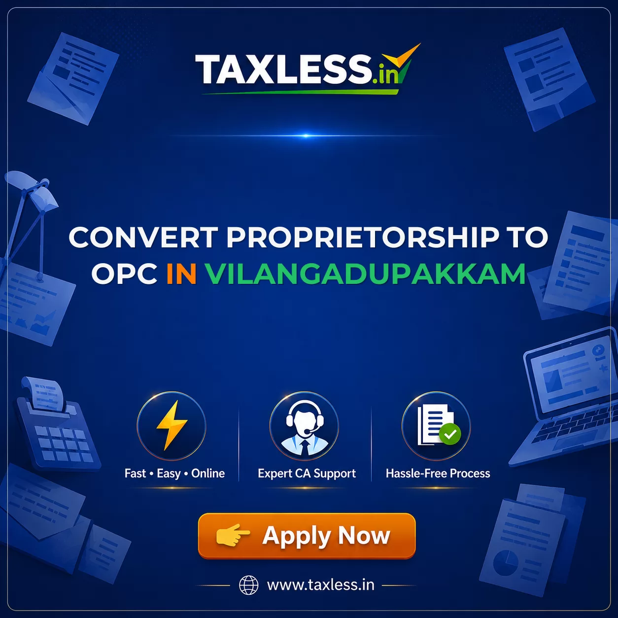 Convert Proprietorship To OPC in Vilangadupakkam