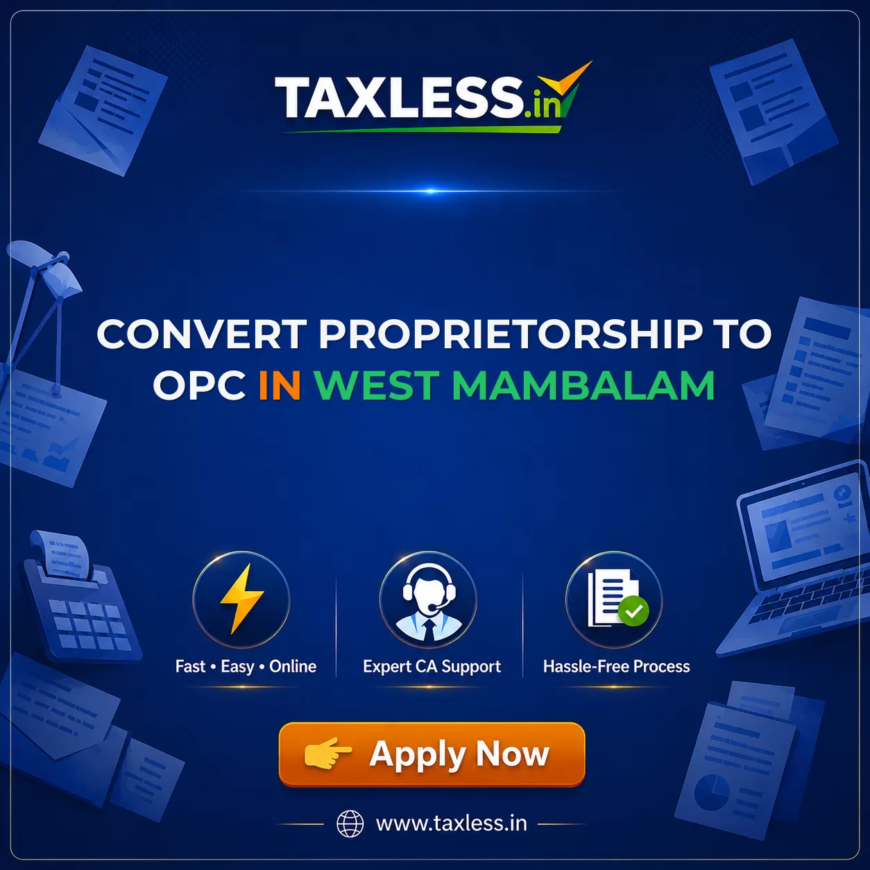 Convert Proprietorship To OPC in West Mambalam