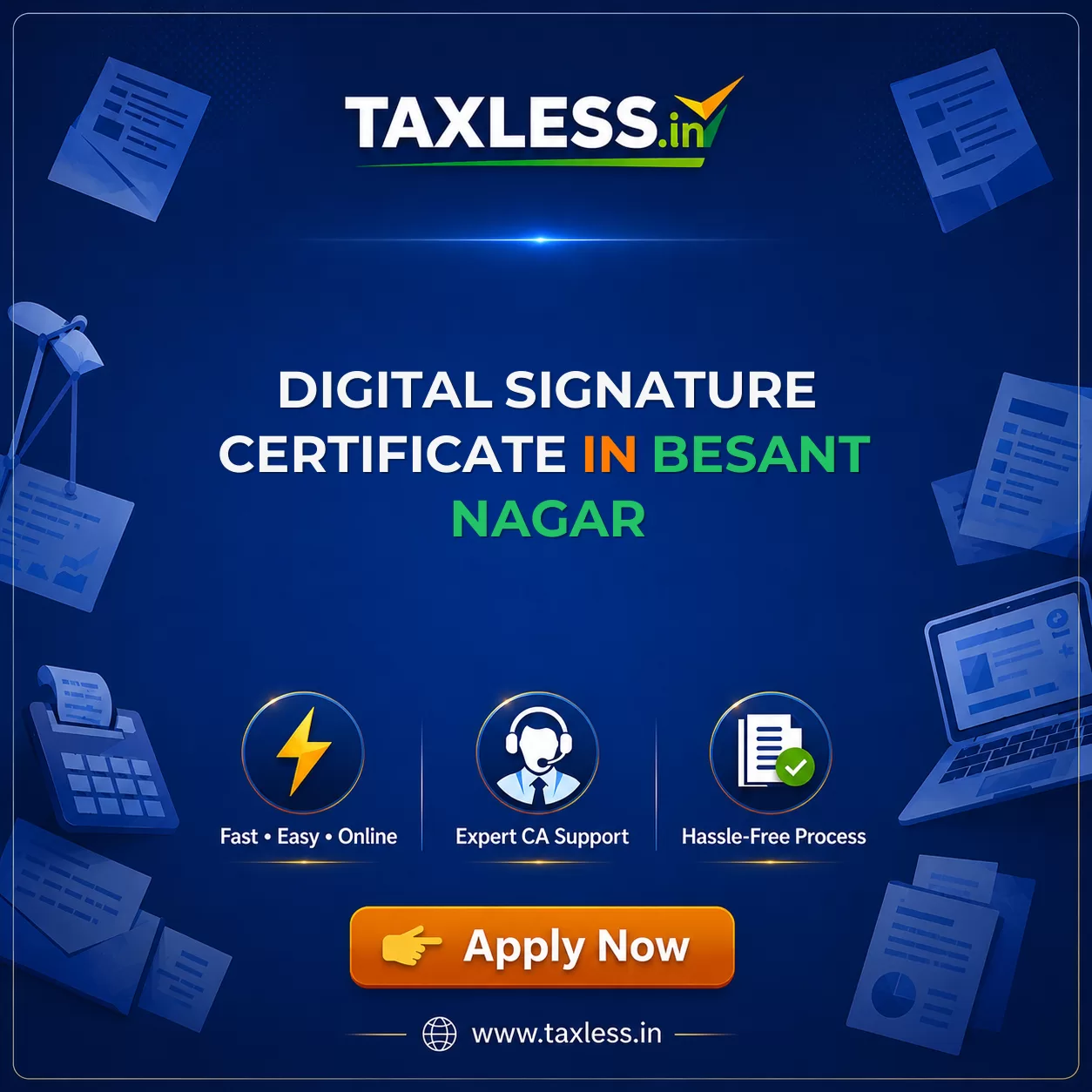 Digital Signature Certificate in Besant Nagar