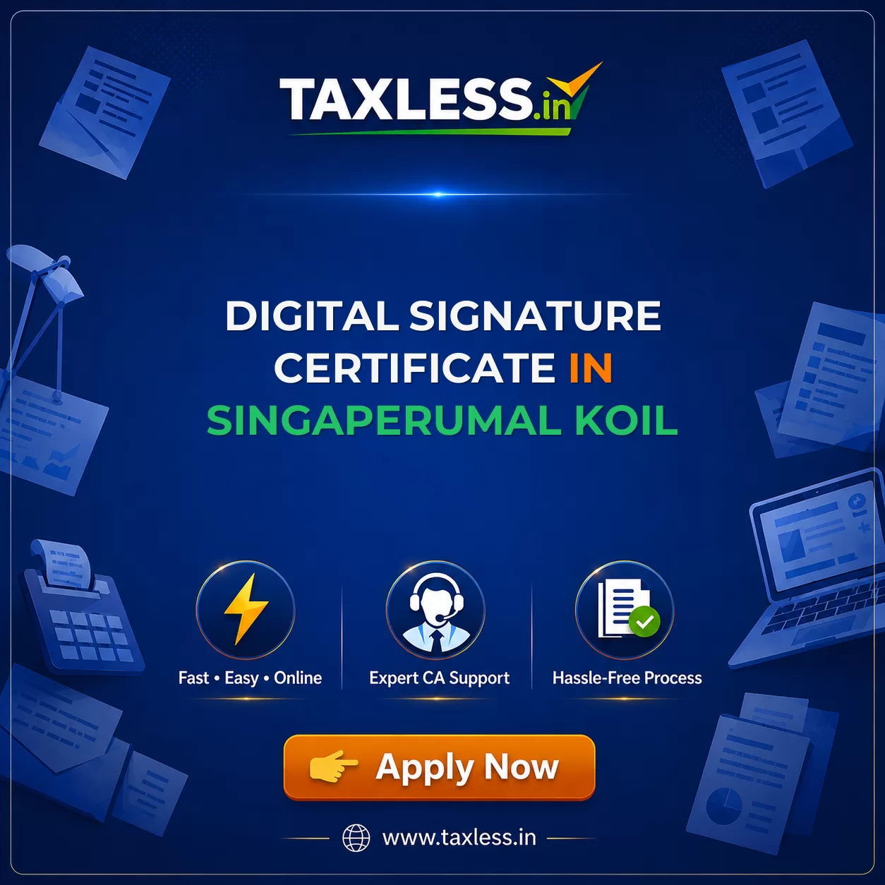 Digital Signature Certificate in Singaperumal Koil