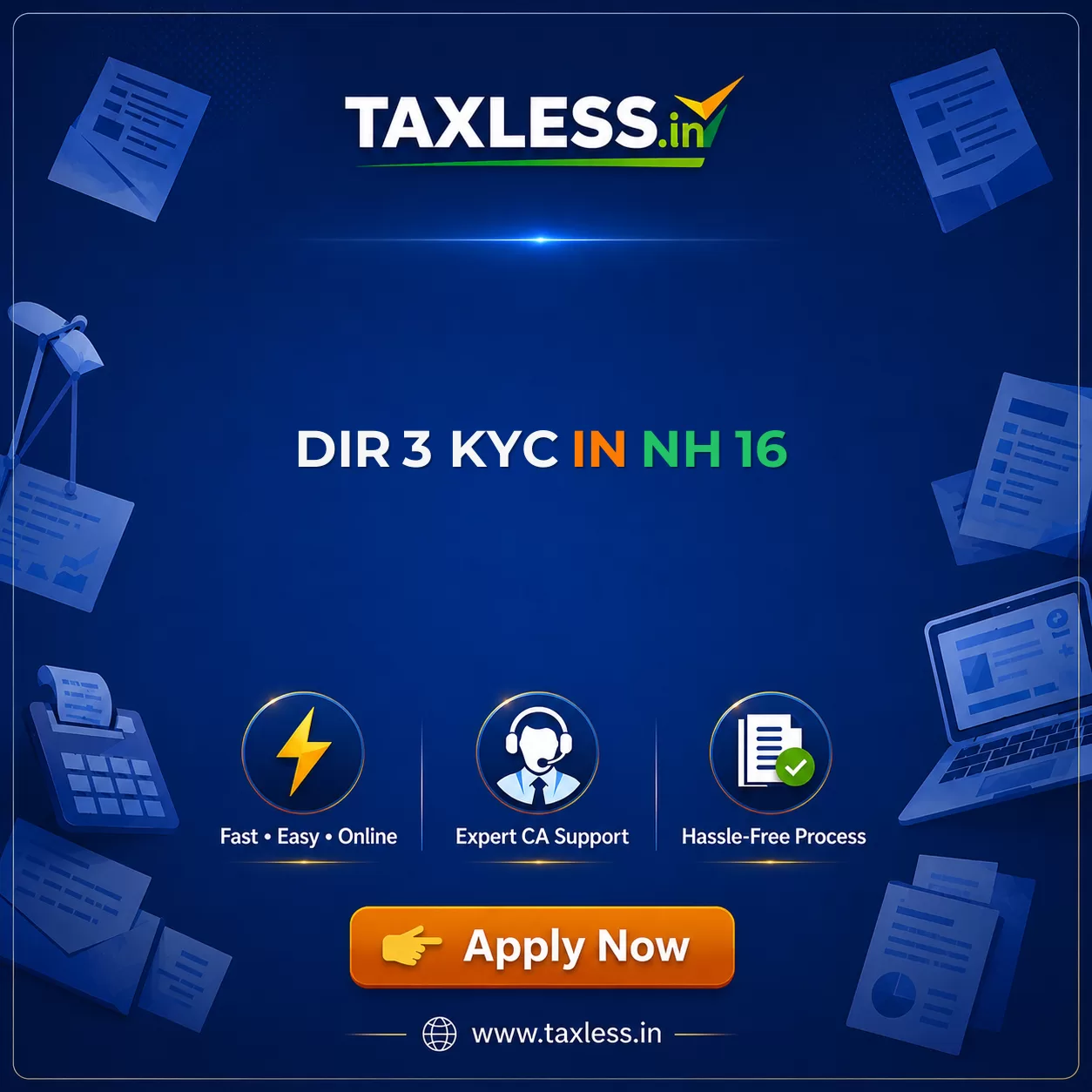 DIR 3 KYC in Nh 16