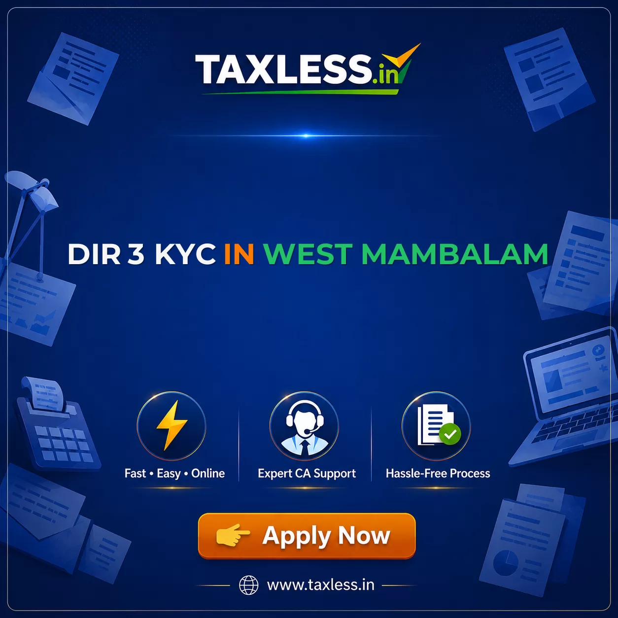 DIR 3 KYC in West Mambalam