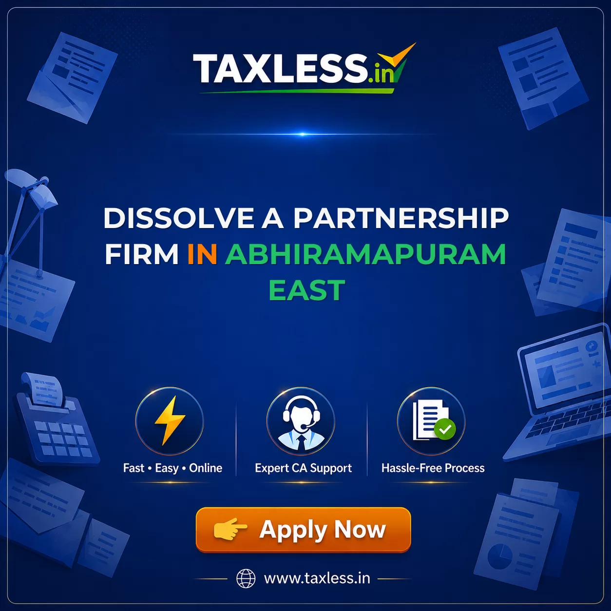 Dissolve A Partnership Firm in Abhiramapuram East