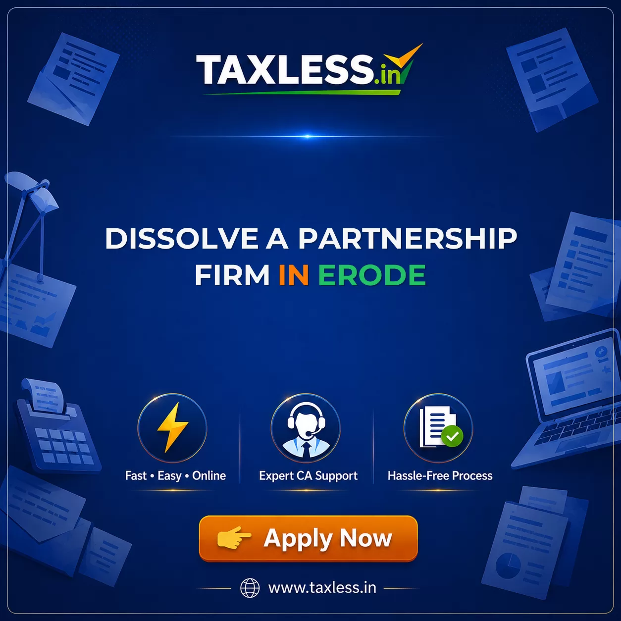 Dissolve A Partnership Firm in Erode