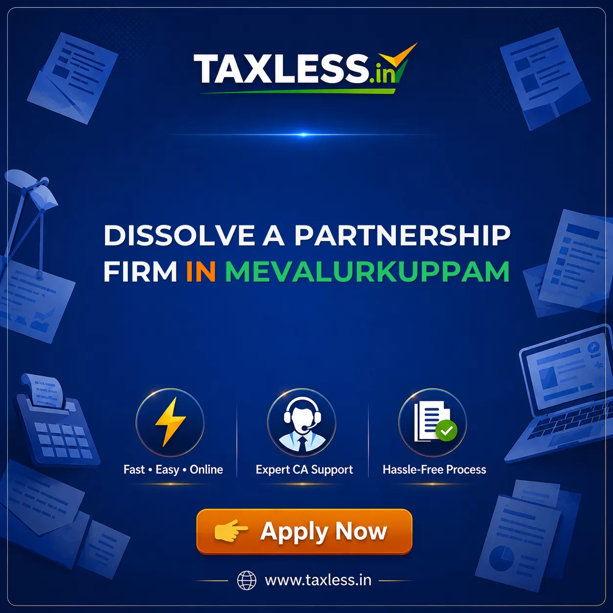 Dissolve A Partnership Firm in Mevalurkuppam