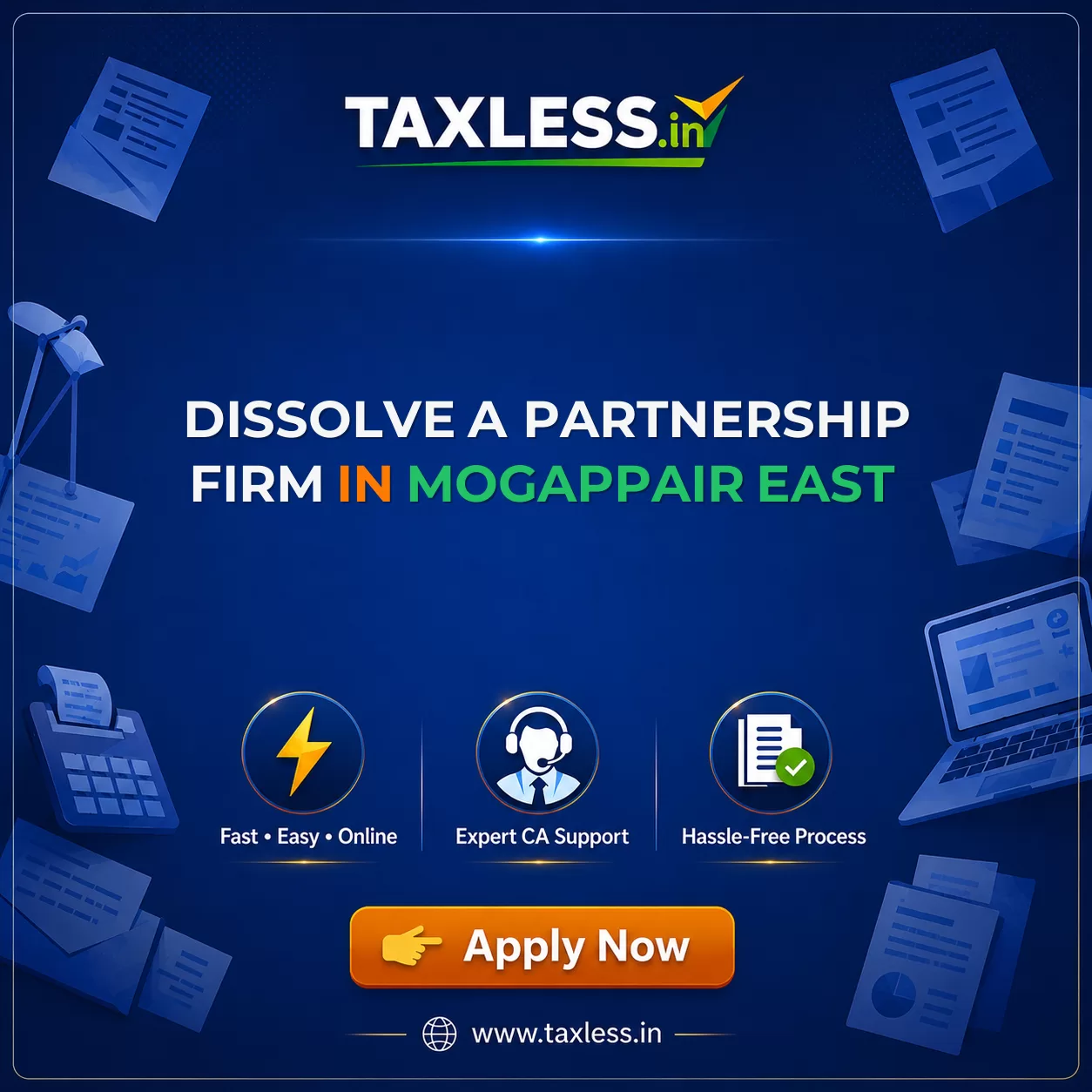 Dissolve A Partnership Firm in Mogappair East