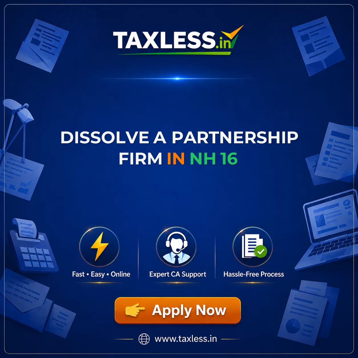 Dissolve A Partnership Firm in Nh 16