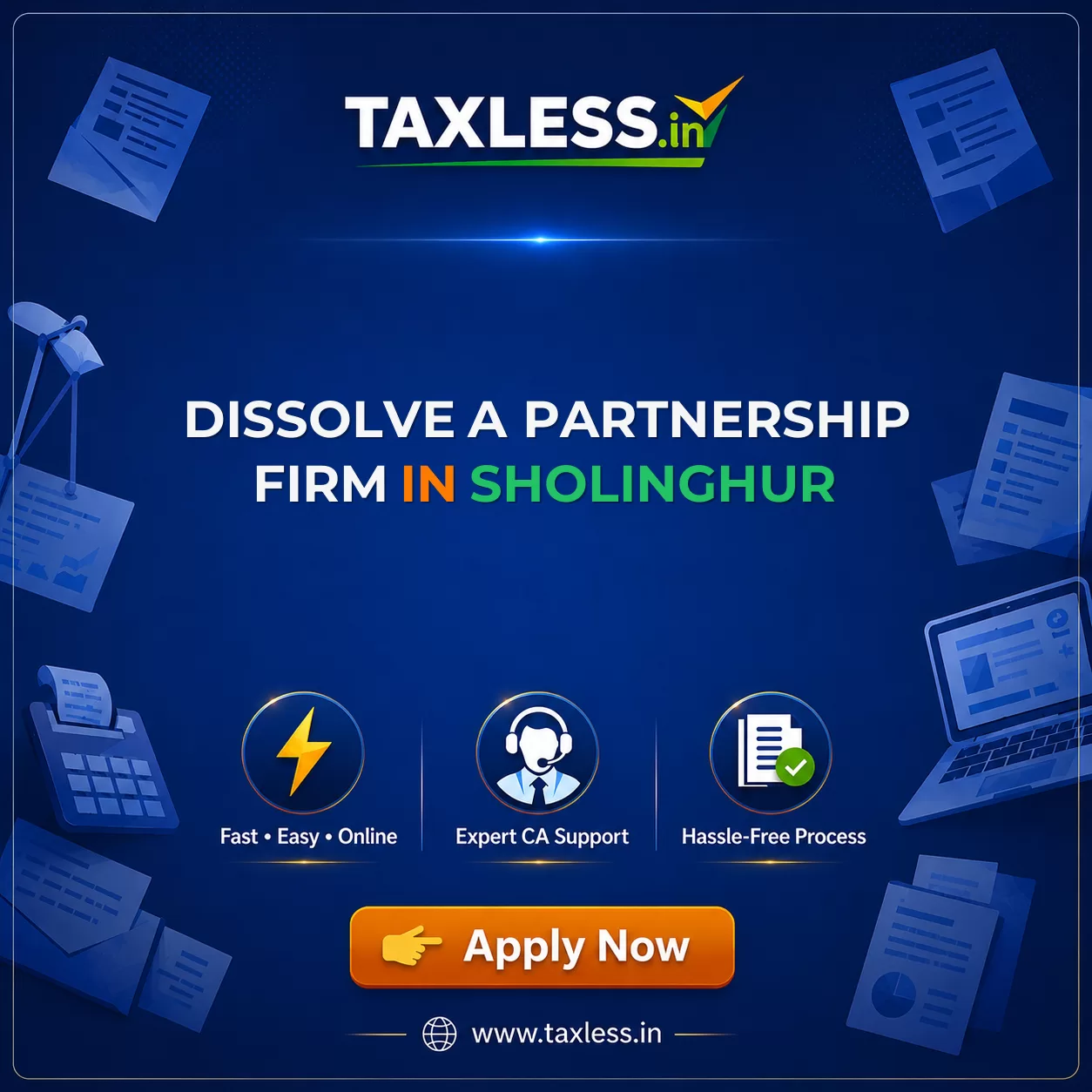 Dissolve A Partnership Firm in Sholinghur