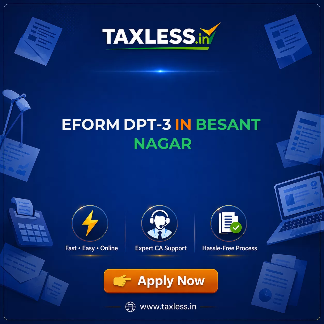 EForm DPT-3 in Besant Nagar