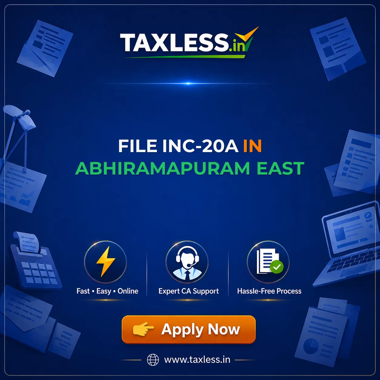 File INC-20A in Abhiramapuram East