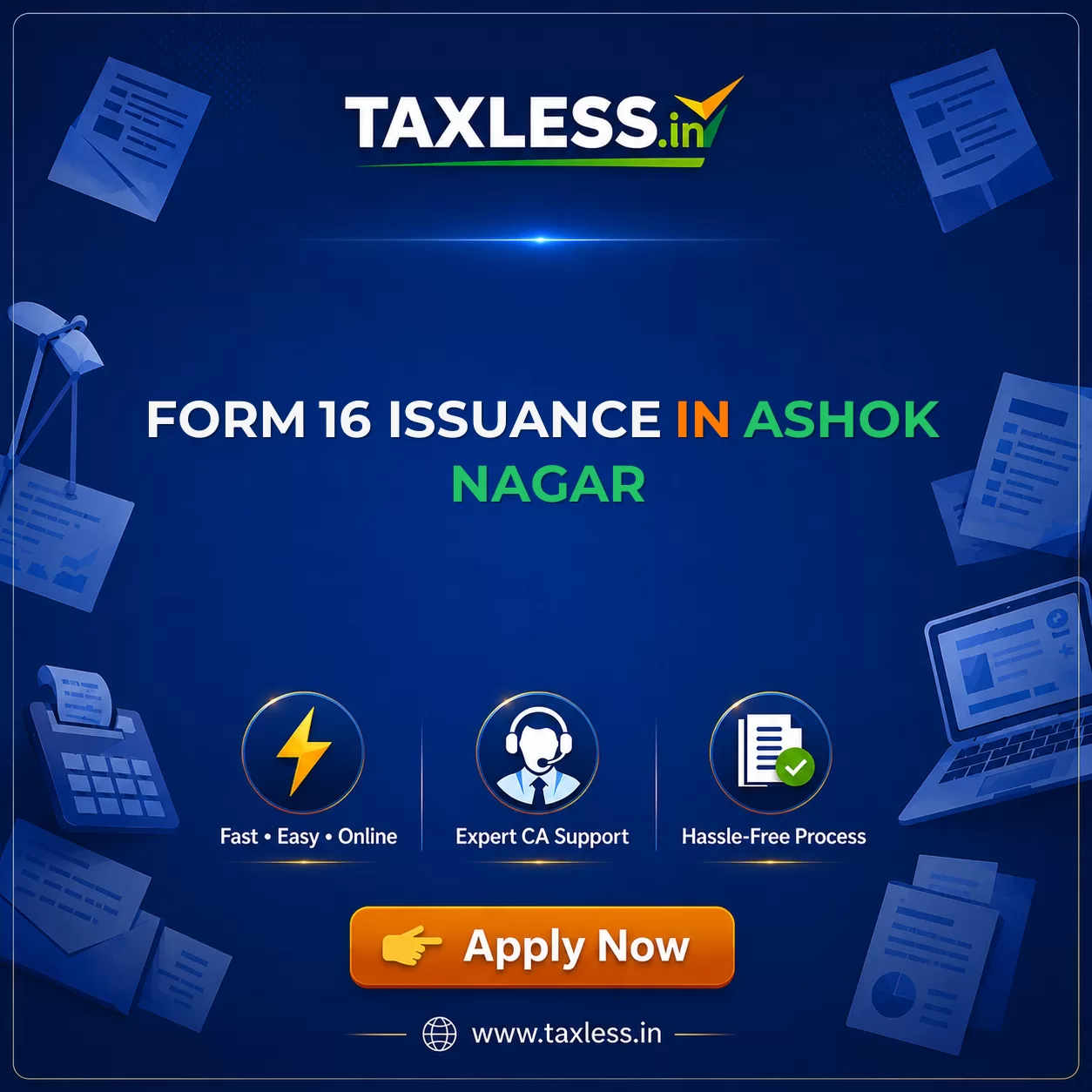 Form 16 Issuance in Ashok Nagar