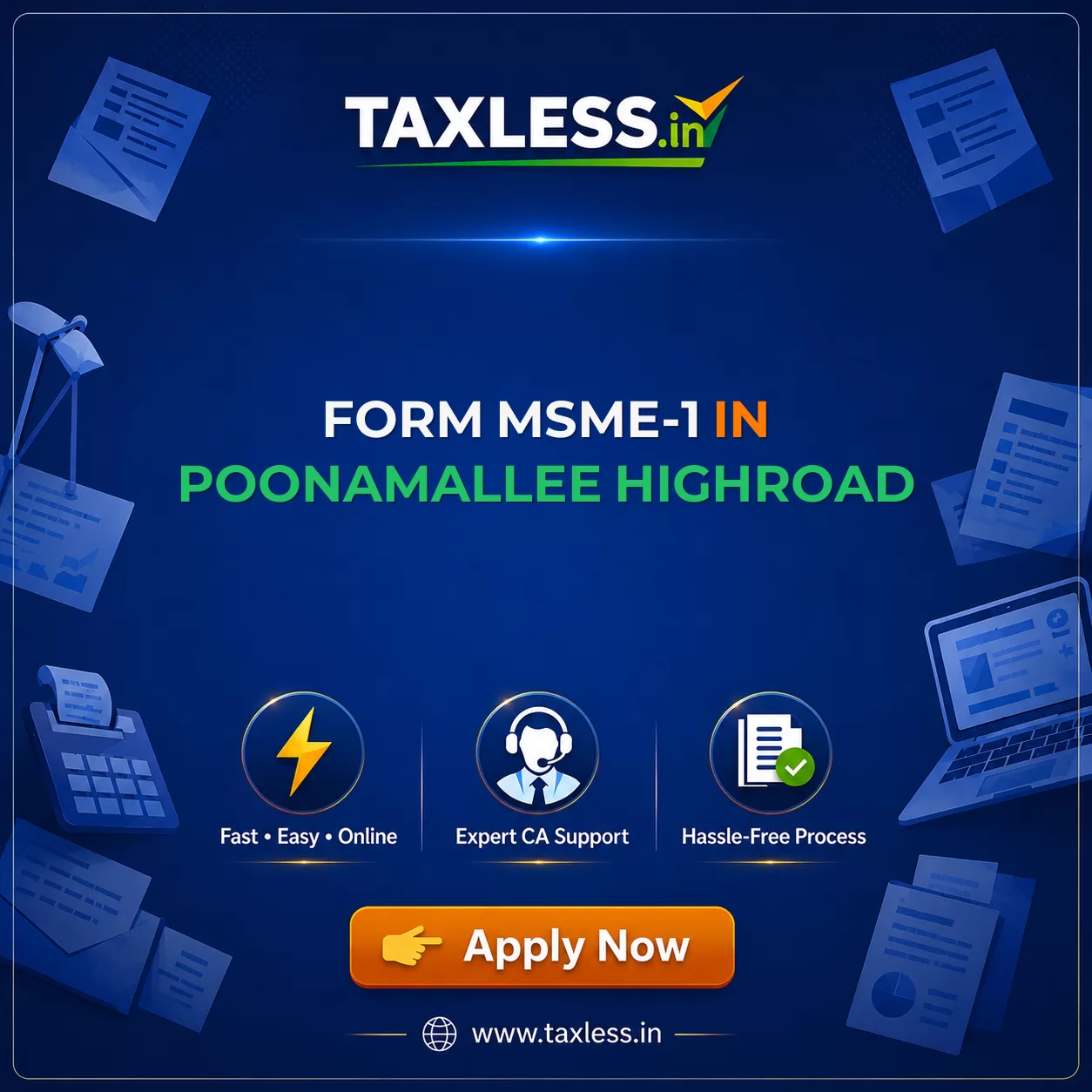 Form MSME-1 in Poonamallee Highroad