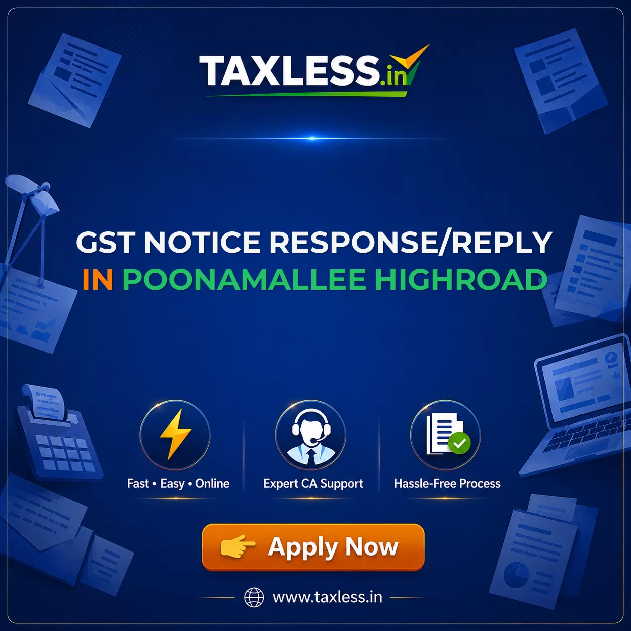 GST Notice Response/Reply in Poonamallee Highroad