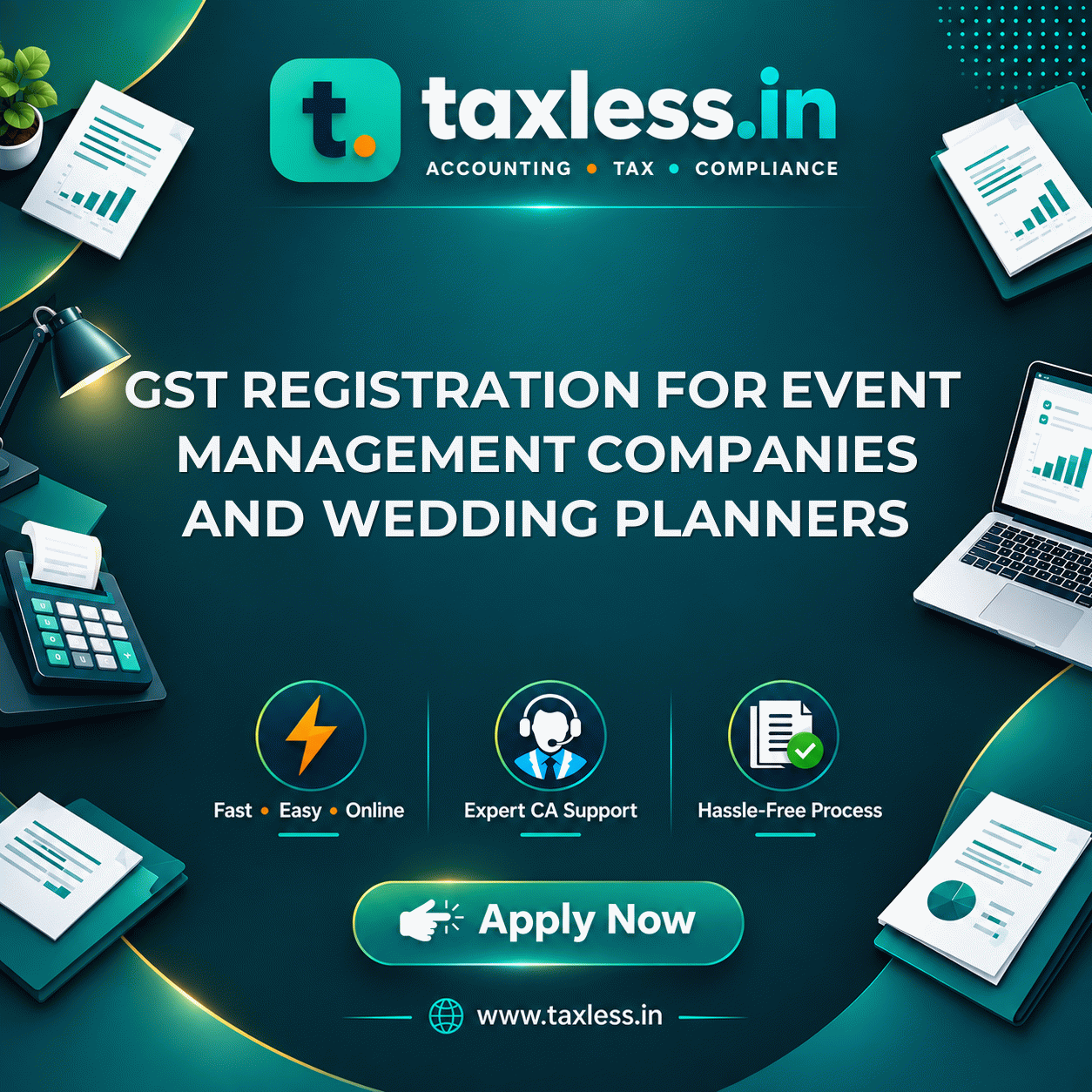 GST Registration for Event Management Companies and Wedding Planners