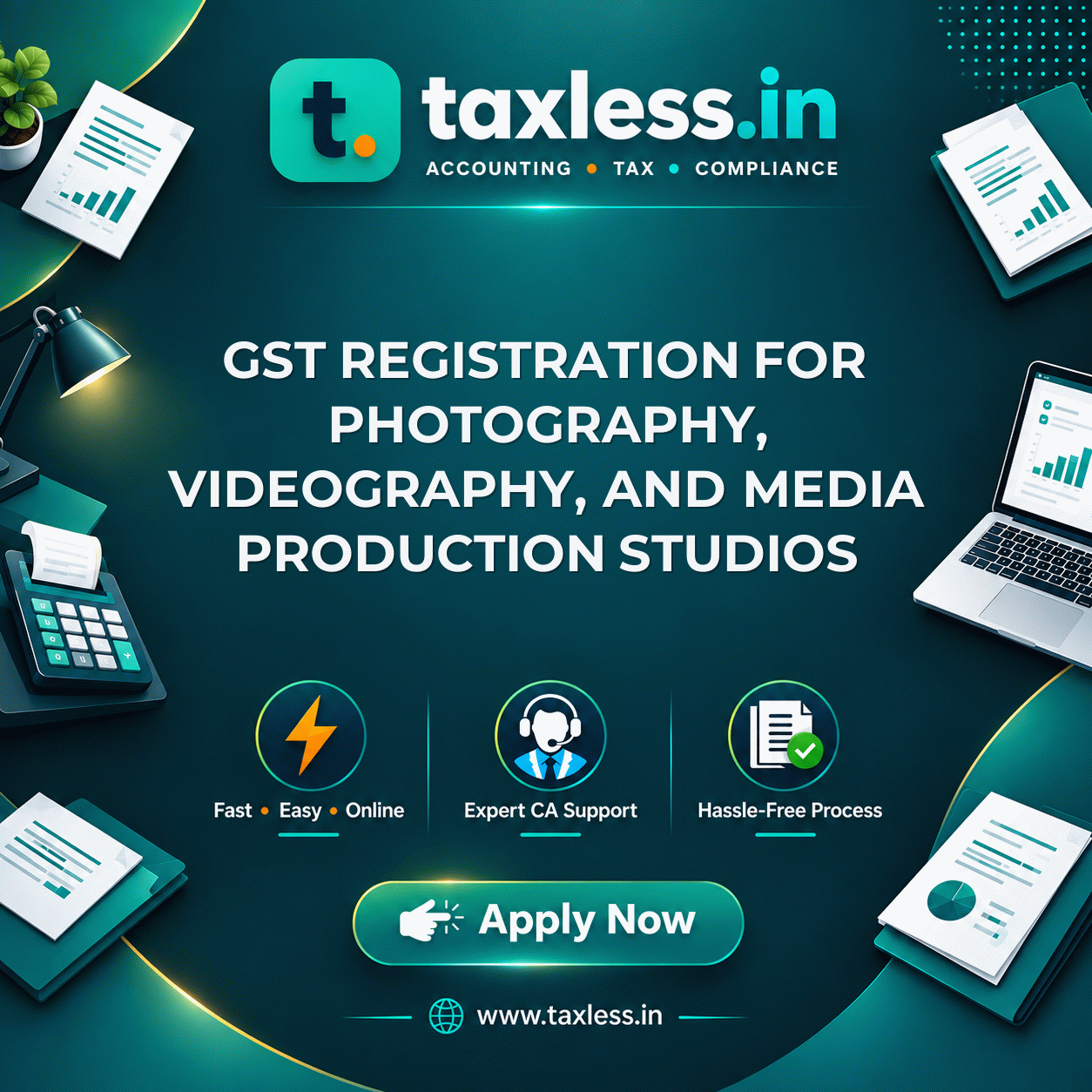 GST Registration for Photography, Videography, and Media Production Studios