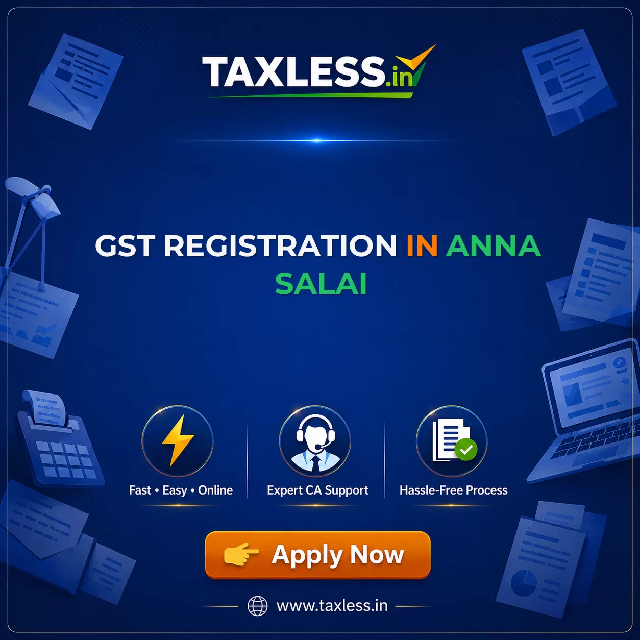 GST Registration in Anna Salai