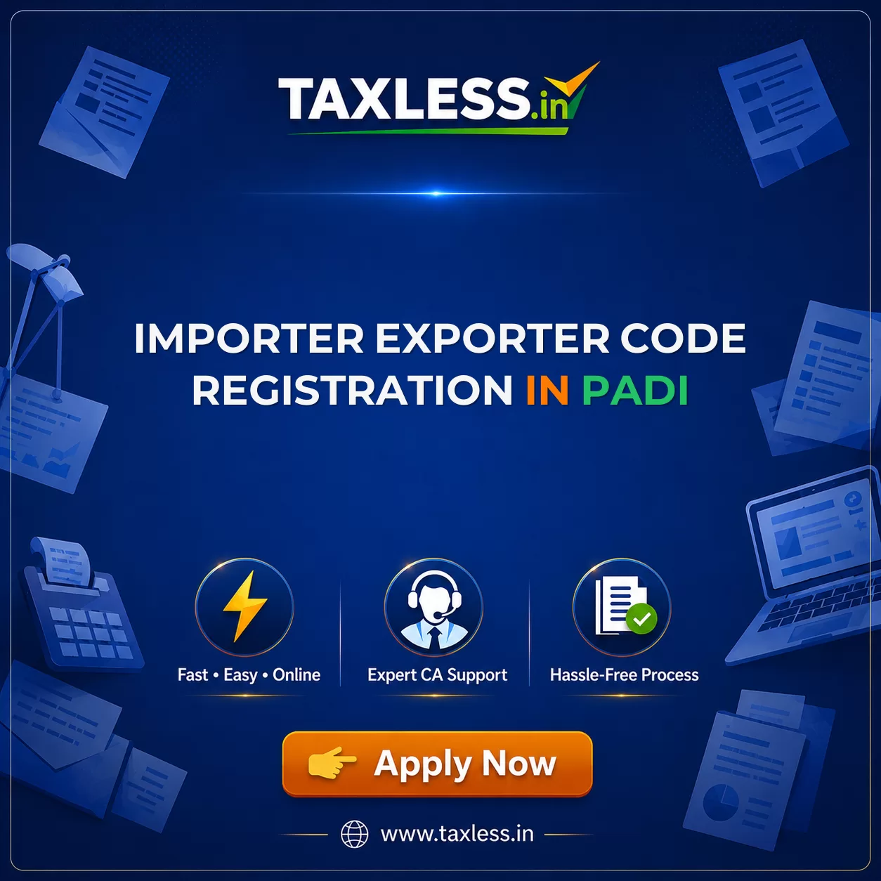 Importer Exporter Code Registration in Padi