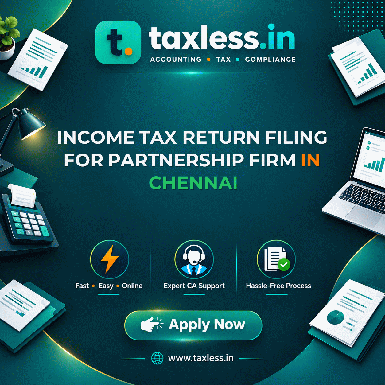 Income Tax Return Filing for Partnership Firm in Chennai