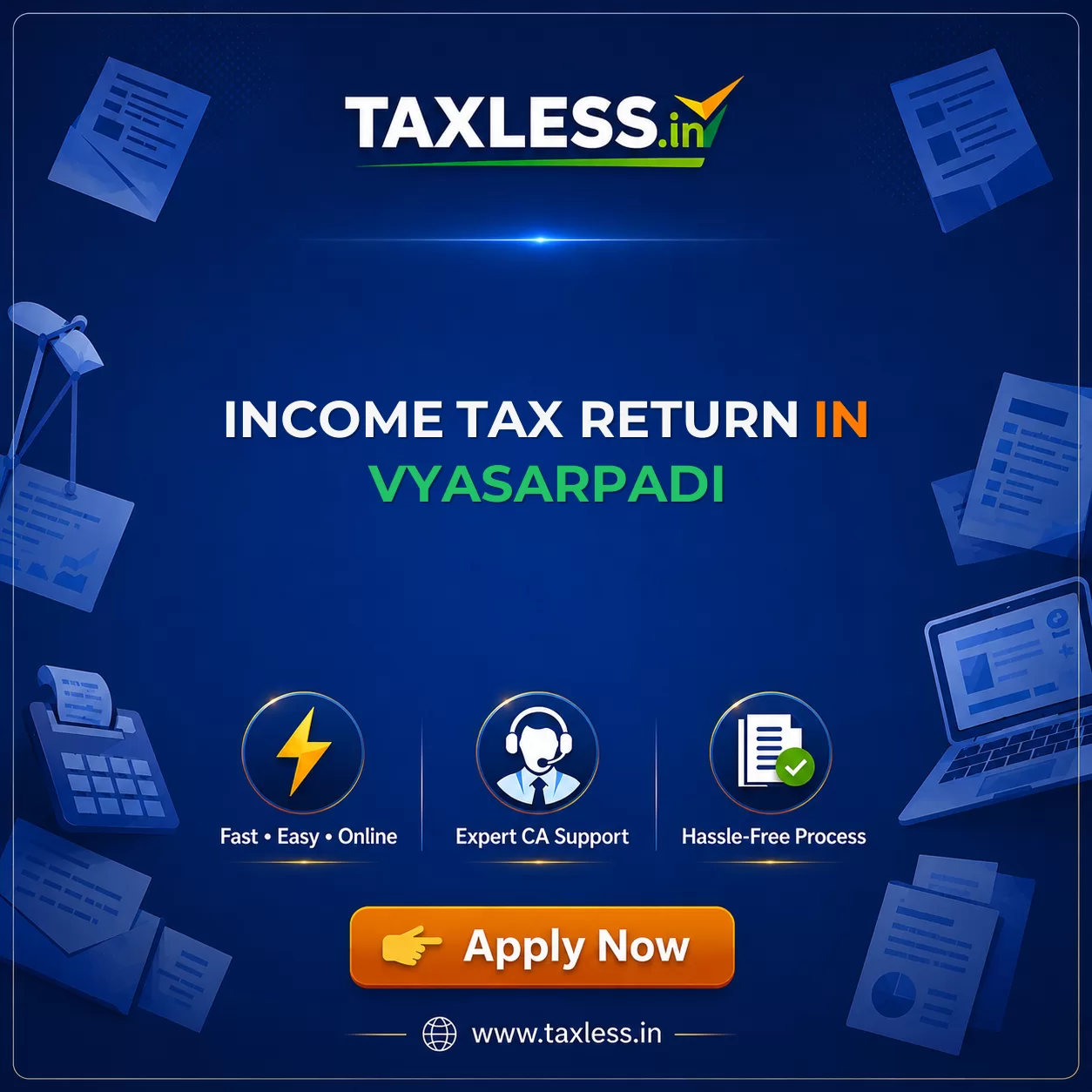 Income Tax Return in Vyasarpadi